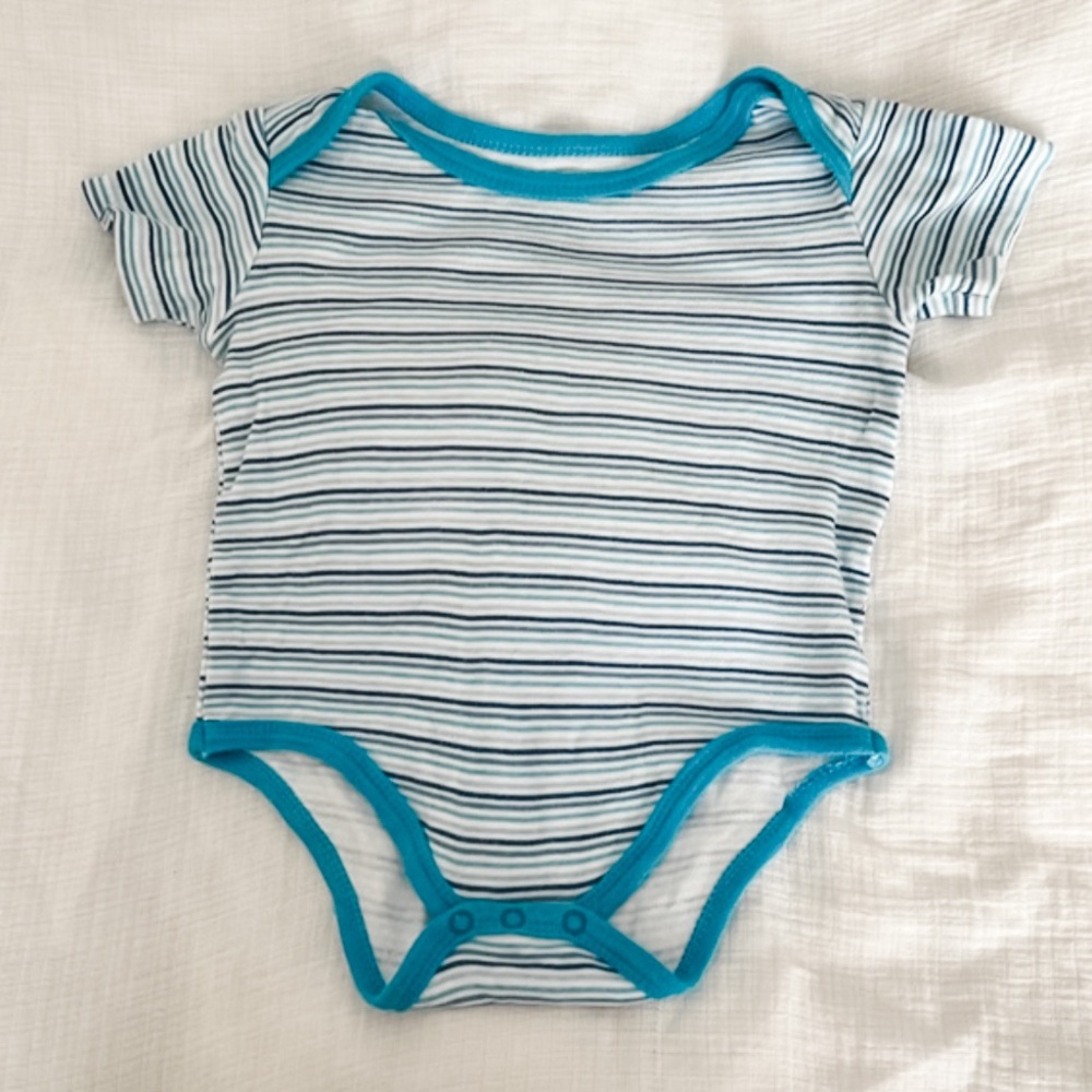 4/$20 Striped Bodysuit Onesie | Monkey Bars | 12 Months